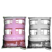 Image of Grocery Deli Corner Building Pillow