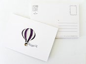 Image of letterbox love - 'bon voyage' hot air balloon