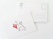 Image of letterbox love - 'best wishes' kites