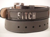 Image of Leather "Name" Belt