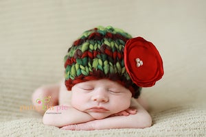 Image of Holly Handspun Christmas Beanie