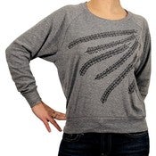 Image of Arrow Print Tri blend Pullover - (Heather Gray)