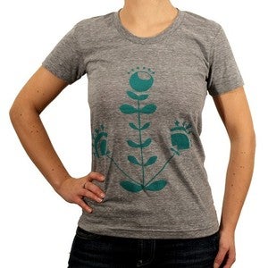 Image of SALE Ladies Heather Gray Tri-blend Tee