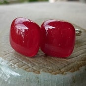 Image of red cufflinks