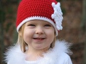 Image of Snowflake Beanie Crochet Pattern