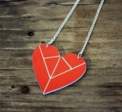 Image of Nordic Heart Pendant - Red or Black