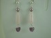 Image of Pink Quartz and pearl Earrirngs