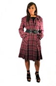 Image of Rad Plaid Philosophy Di Alberta Ferretti Coat
