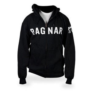 Image of Ragnar Zip-up hoodie- Black Stitch