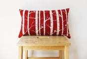 Image of Red Birch Cushion Cover - 50cm x 30cm