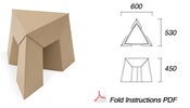 Image of PAPER TIGER CHAIR/BEDSIDE TABLE