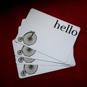 Image of Hello there! Lovely set of four notecards #1