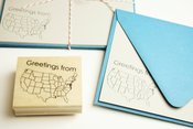Image of Greetings from stamp & stationery set