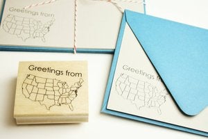Image of Greetings from stamp & stationery set