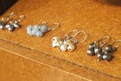 Image of cluster candy silver earrings