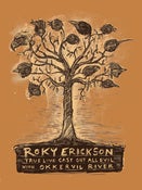 Image of Roky Erickson Okkervil River poster Mustard colorway