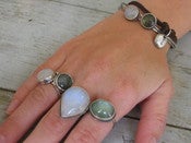 Image of luminous moonstone cocktail ring