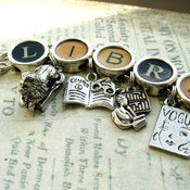 Image of Librarian Library Charm Bracelet