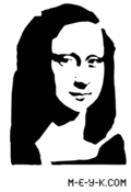 Image of M-E-Y-K {Mona Lisa Stencil}