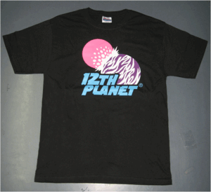 Image of 12th Planet "Outer Space" T-SHIRT Black (NEW) SOLD OUT!!