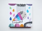 Image of Never Alone-mini collage mixed media wall art