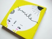 Image of SMILE mini painting on canvas