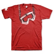 Image of Charge clothing "Goggles" Red Organic T-Shirt