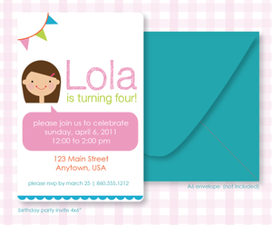 Image of PRINTABLE BDAY INVITE