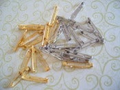 Image of Brooch Backs - 3 different sizes (Gold & Silver)