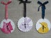 Image of Letterpress Woodland Creature clocks