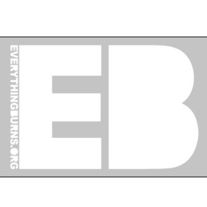 Image of Everything Burns 'EB' Stickers (3 for $3)