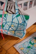 Image of Cabas avec pochon * collection "Berlin map #1"