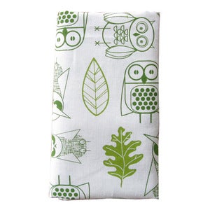 Image of Night Owls Napkins {white-set 4}