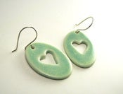 Image of Love Green for Spring Porcelain Earrings