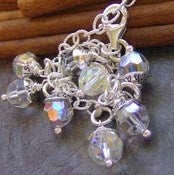 Image of Capped crystal family bracelet (8 charm)