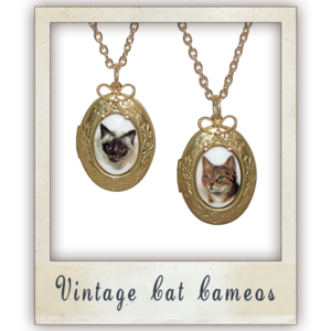 Image of Vintage Cat Cameo