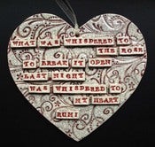 Image of Giant Poetry heart - choose your own verse.