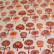 Image of Spot Daisies on hemp/cotton