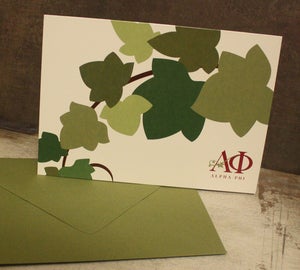 Image of  Alpha Phi Ivy Note Cards