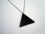 Image of Black Triangle Necklace