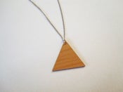 Image of Wood TRIANGLE Necklace