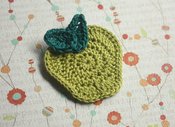 Image of Super Cute Green Apple AppliqueFrom kylieB