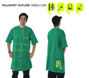 Image of Talltee Outline Green/Lime