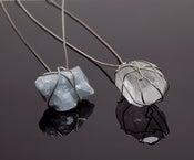 Image of "Cryptonite" Crystal Necklace in Silver 