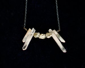 Image of Pyrite Crystal Necklace No. 1