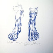 Image of "Sailors feet"  Limited edition screen print.