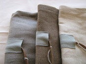 Image of Linen wine gift bag