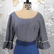 Image of Laura - 1970's floor length prairie girl dress