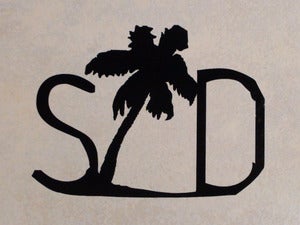 Image of 5.25" San Diego Palm Tree Decal