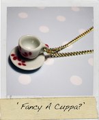 Image of Tea Cup & Saucer Necklace